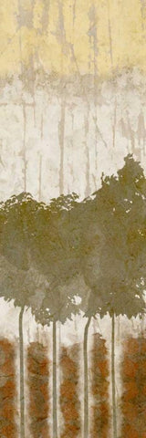 Natures Quartet I Black Ornate Wood Framed Art Print with Double Matting by Saunders, Alonzo