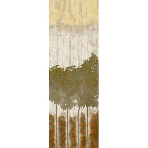 Natures Quartet I Black Modern Wood Framed Art Print with Double Matting by Saunders, Alonzo