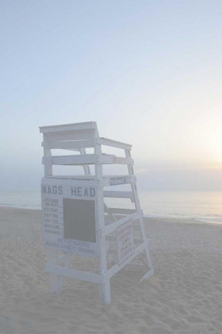 Off Duty I White Modern Wood Framed Art Print with Double Matting by Chandler, Sharon