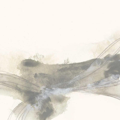 Vapor II White Modern Wood Framed Art Print by Vess, June Erica