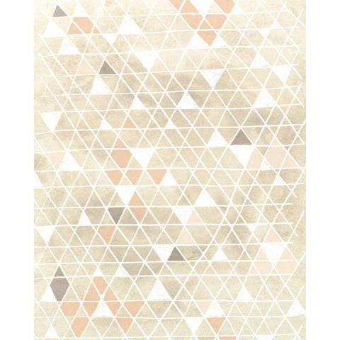 Pattern Intersect II White Modern Wood Framed Art Print by Vess, June Erica