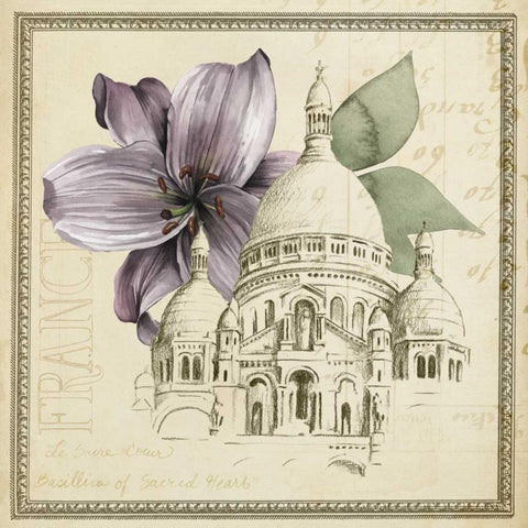 Paris Ephemera III Black Modern Wood Framed Art Print by Popp, Grace