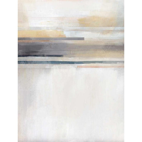 Sandy Coast I Black Modern Wood Framed Art Print by Jerry, Alison
