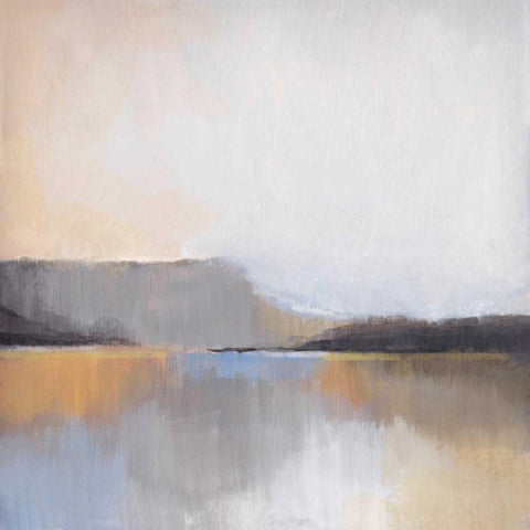 Grey Dunes I Black Modern Wood Framed Art Print with Double Matting by Jerry, Alison