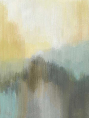 Early Morning Dew II White Modern Wood Framed Art Print with Double Matting by Jerry, Alison