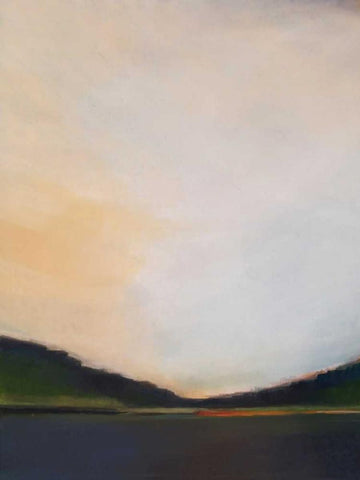 Sunset by the Lake II Black Ornate Wood Framed Art Print with Double Matting by Jerry, Alison