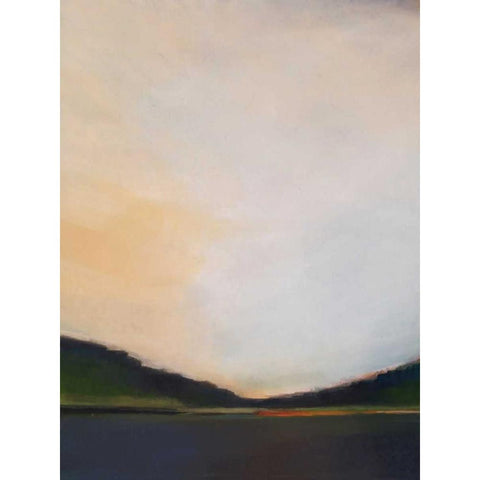 Sunset by the Lake II Black Modern Wood Framed Art Print with Double Matting by Jerry, Alison