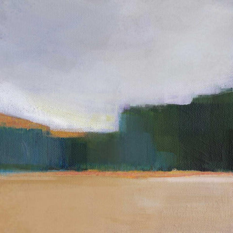 Solitude II White Modern Wood Framed Art Print with Double Matting by Jerry, Alison