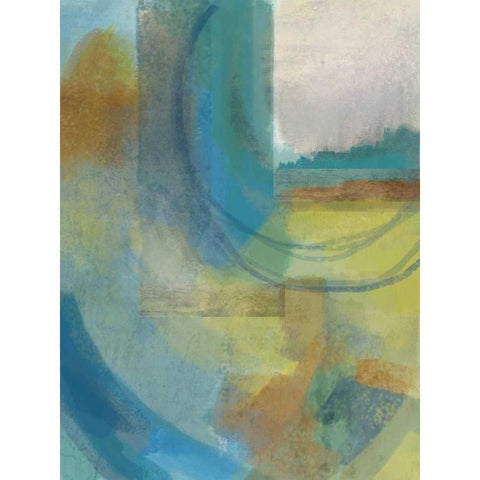 East Wind I Gold Ornate Wood Framed Art Print with Double Matting by Jerry, Alison