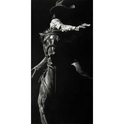 Getaway Vehicle I Black Modern Wood Framed Art Print by Chapman, Julie T.