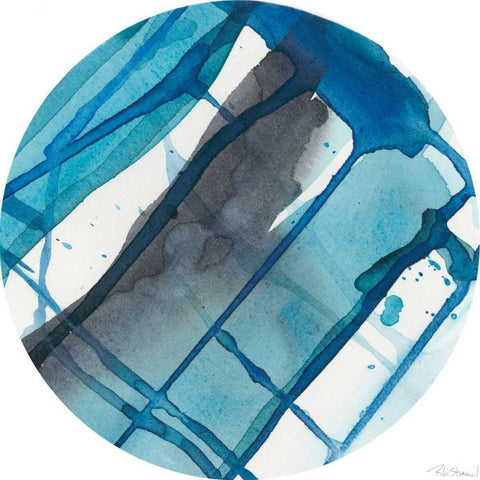Geo Logic I White Modern Wood Framed Art Print by Stramel, Renee W.