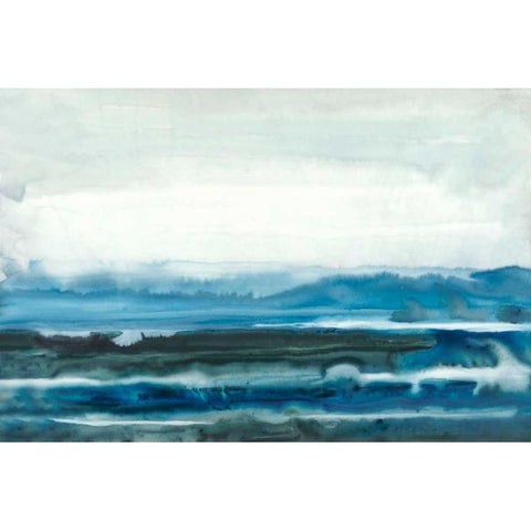 Lake Country I White Modern Wood Framed Art Print by Stramel, Renee W.