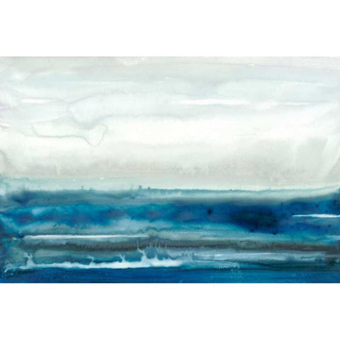 Lake Country II White Modern Wood Framed Art Print by Stramel, Renee W.