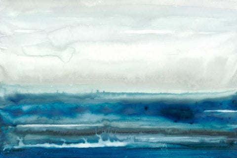 Lake Country II Black Ornate Wood Framed Art Print with Double Matting by Stramel, Renee W.