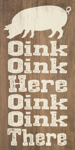 Animal Farm I White Modern Wood Framed Art Print with Double Matting by Saunders, Alonzo