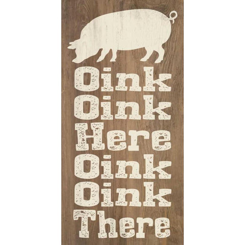 Animal Farm I White Modern Wood Framed Art Print by Saunders, Alonzo