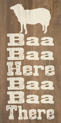 Animal Farm II White Modern Wood Framed Art Print with Double Matting by Saunders, Alonzo