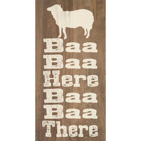 Animal Farm II White Modern Wood Framed Art Print by Saunders, Alonzo