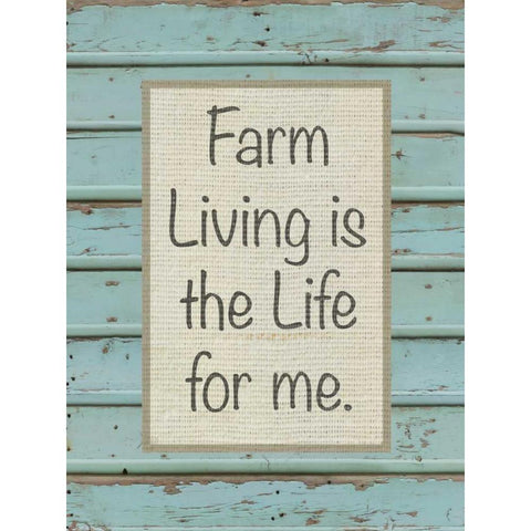 Farm Sentiment II White Modern Wood Framed Art Print by Saunders, Alonzo