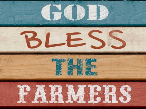 Farm Sentiment III White Modern Wood Framed Art Print with Double Matting by Saunders, Alonzo