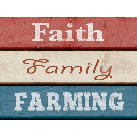 Farm Sentiment V White Modern Wood Framed Art Print by Saunders, Alonzo