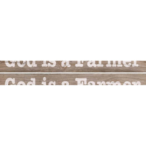 Farm Sign 2-up II Gold Ornate Wood Framed Art Print with Double Matting by Saunders, Alonzo