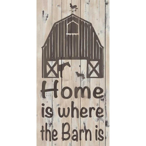 Home and Farm I Gold Ornate Wood Framed Art Print with Double Matting by Saunders, Alonzo