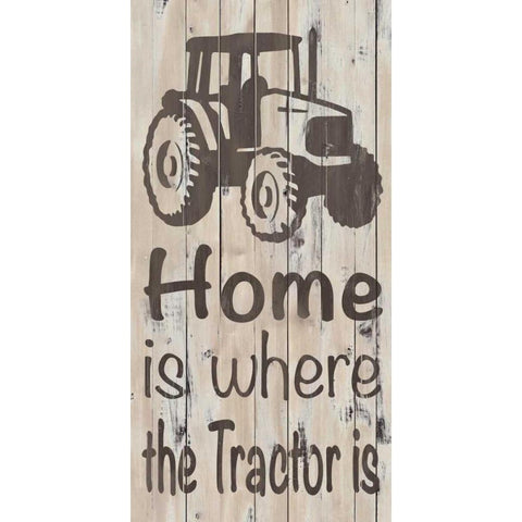 Home and Farm II White Modern Wood Framed Art Print by Saunders, Alonzo
