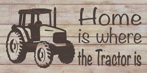 Home and Farm IV White Modern Wood Framed Art Print with Double Matting by Saunders, Alonzo