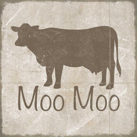 Simply Farm II White Modern Wood Framed Art Print with Double Matting by Saunders, Alonzo