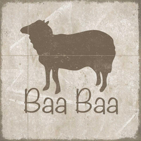 Simply Farm III White Modern Wood Framed Art Print by Saunders, Alonzo