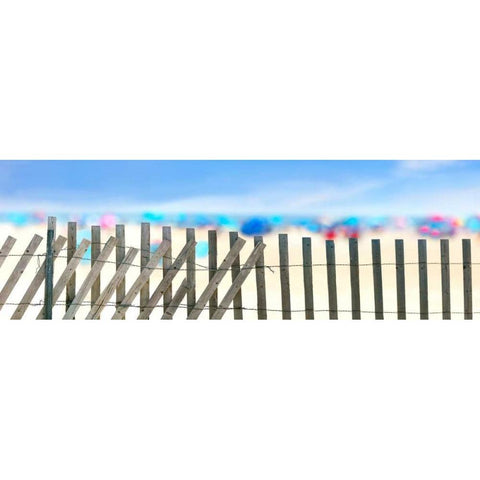 Beachscape II Black Modern Wood Framed Art Print with Double Matting by McLoughlin, James