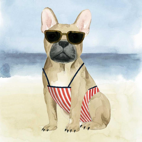 Hot Dog I White Modern Wood Framed Art Print by Popp, Grace