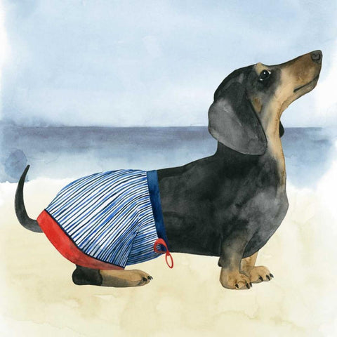 Hot Dog IV Black Modern Wood Framed Art Print by Popp, Grace