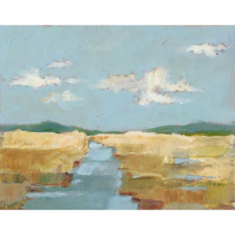 Summer Wetland II White Modern Wood Framed Art Print by Harper, Ethan