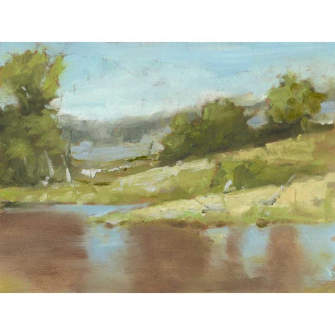 Muddy River I Gold Ornate Wood Framed Art Print with Double Matting by Harper, Ethan