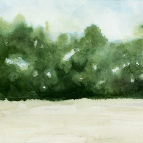 Loose Landscape I White Modern Wood Framed Art Print by Popp, Grace