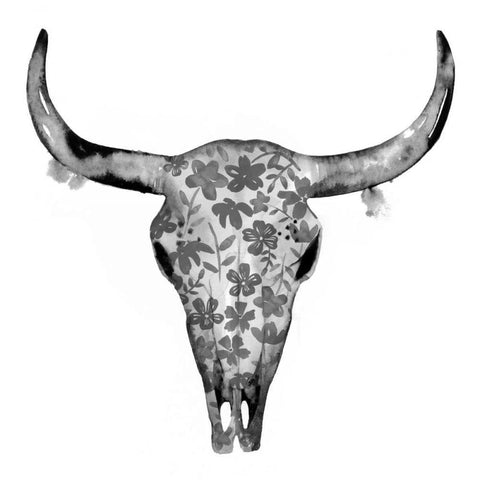 Botanic Mount II Black Modern Wood Framed Art Print with Double Matting by Popp, Grace