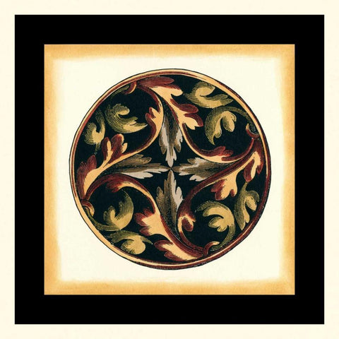 Small Ornamental Accents III White Modern Wood Framed Art Print with Double Matting by Vision Studio