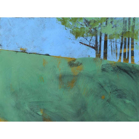 Token Trees Three Black Modern Wood Framed Art Print with Double Matting by Bailey, Paul