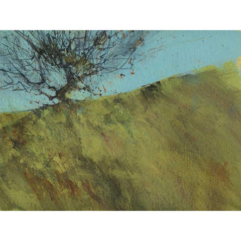 Gilfach Hawthorn Black Modern Wood Framed Art Print with Double Matting by Bailey, Paul