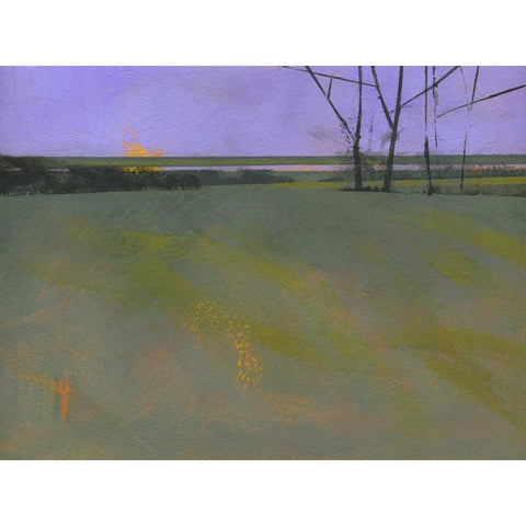 Millfields Black Modern Wood Framed Art Print with Double Matting by Bailey, Paul