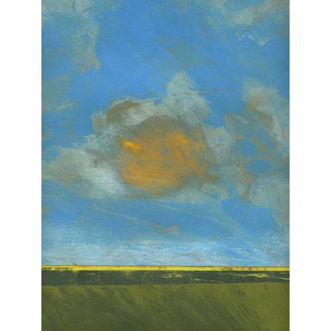 June Sky Black Modern Wood Framed Art Print with Double Matting by Bailey, Paul