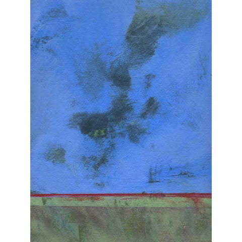 Twilight Over Red Marsh Gold Ornate Wood Framed Art Print with Double Matting by Bailey, Paul