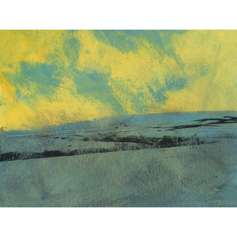 Pale Morning Light Black Modern Wood Framed Art Print with Double Matting by Bailey, Paul