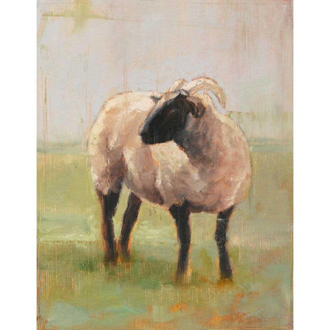 Away from the Flock II White Modern Wood Framed Art Print by Harper, Ethan