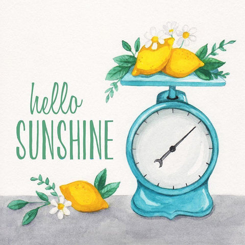 Lemon Scale I White Modern Wood Framed Art Print by McClure, Gabrielle