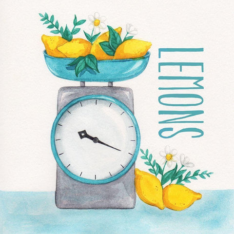 Lemon Scale II White Modern Wood Framed Art Print by McClure, Gabrielle