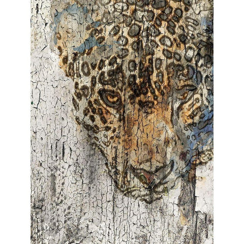 Chita Black Modern Wood Framed Art Print with Double Matting by Orlov, Irena