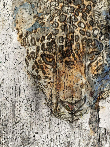 Chita White Modern Wood Framed Art Print with Double Matting by Orlov, Irena